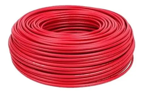 Cable Unipolar 4mm ROJO - Rollo 100 mts