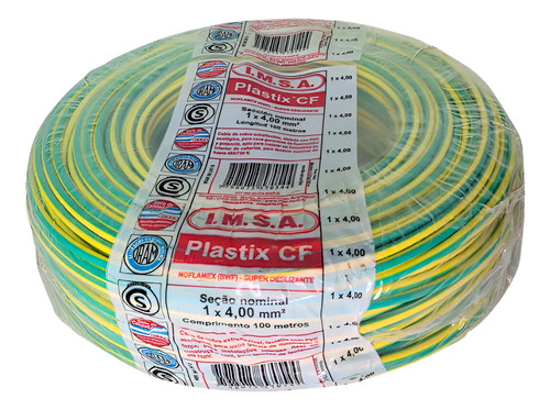Cable Unipolar 4mm VERDE - Rollo 100 mts