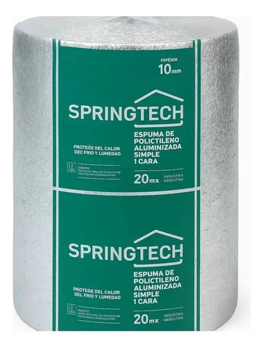 [CAB-1047] ESPUMA AISLANTE 10MM ALUM. SPRINTECH 1 X 20 M