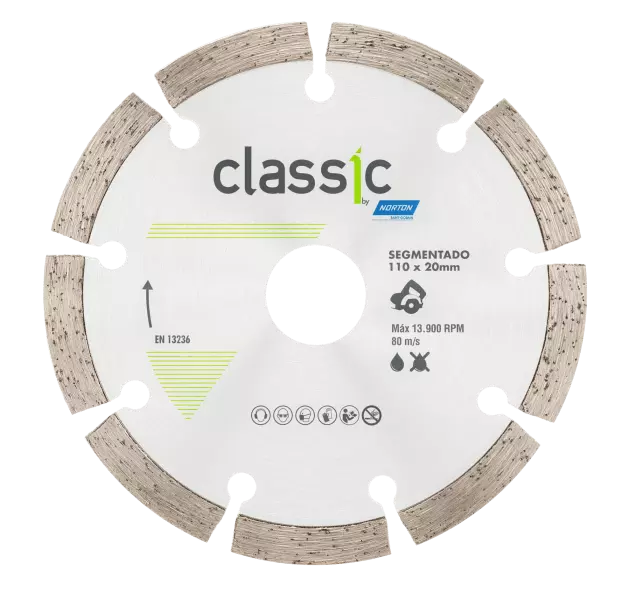 [DDSCL110] Disco Diamantado Segmentado Classic 110 x 22,33mm