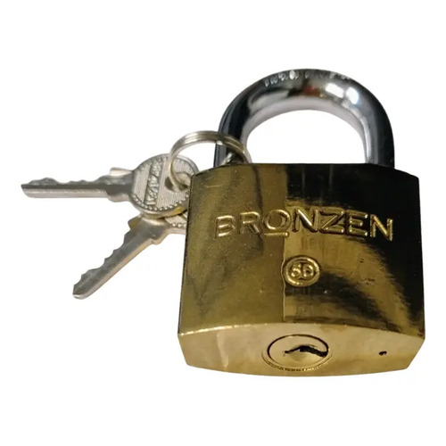 CANDADO BRONCE PESADO DOBLE TRABA 50 mm - 270 gr - MERREL´S