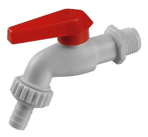 [SA0227] CANILLA ESFERICA PLASTICA MEDIA VUELTA Js 600 1/2'' - LATYN PLAST