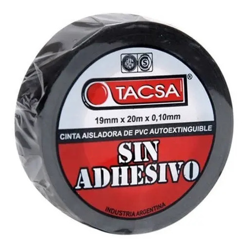 CINTA AISLADORA x 20 m NEGRA - TACSA