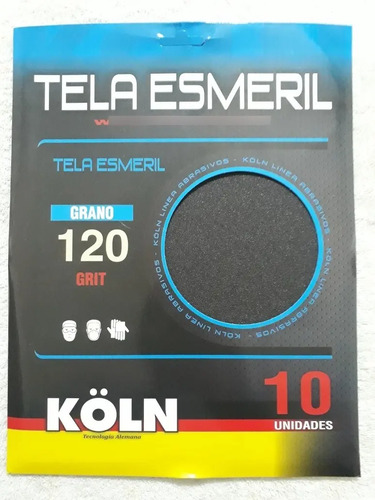LIJA DE TELA ESMERIL GRANO 120 - KOLN