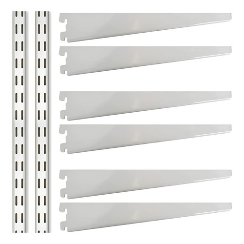 RIEL PARA ESTANTE BLANCO 2.00 m - S.C.