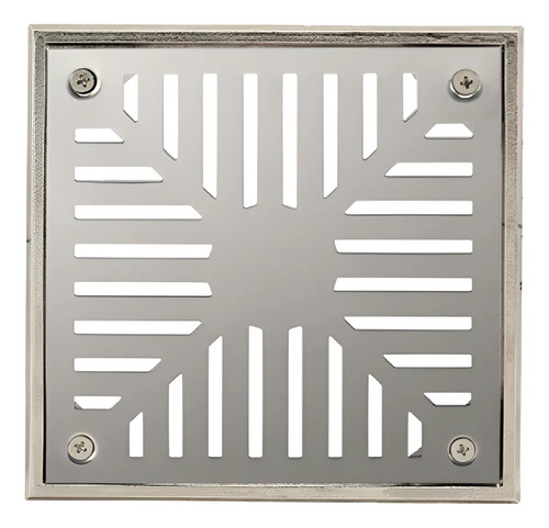 [SA0698] REJILLA ACERO INOXIDABLE MARCO FUNDICION 15 x 15 - CASAL
