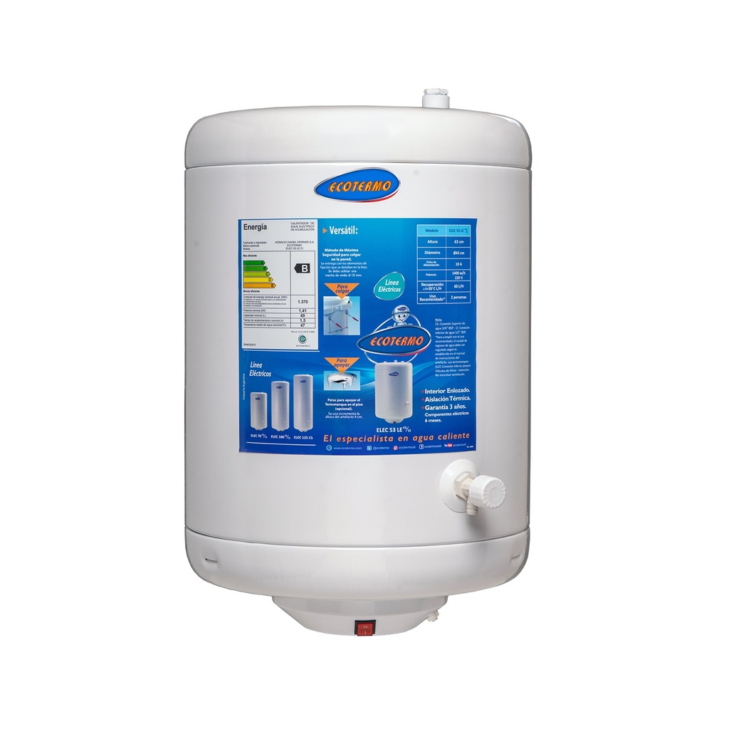 Termotanque Elect53 Conex. Infer.