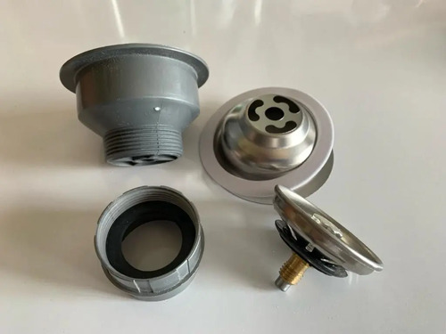 SOPAPA PILETA LAVADERO PVC Y ACERO INOX TORNILLO HIERRO 2'' - ALTERNATIVO