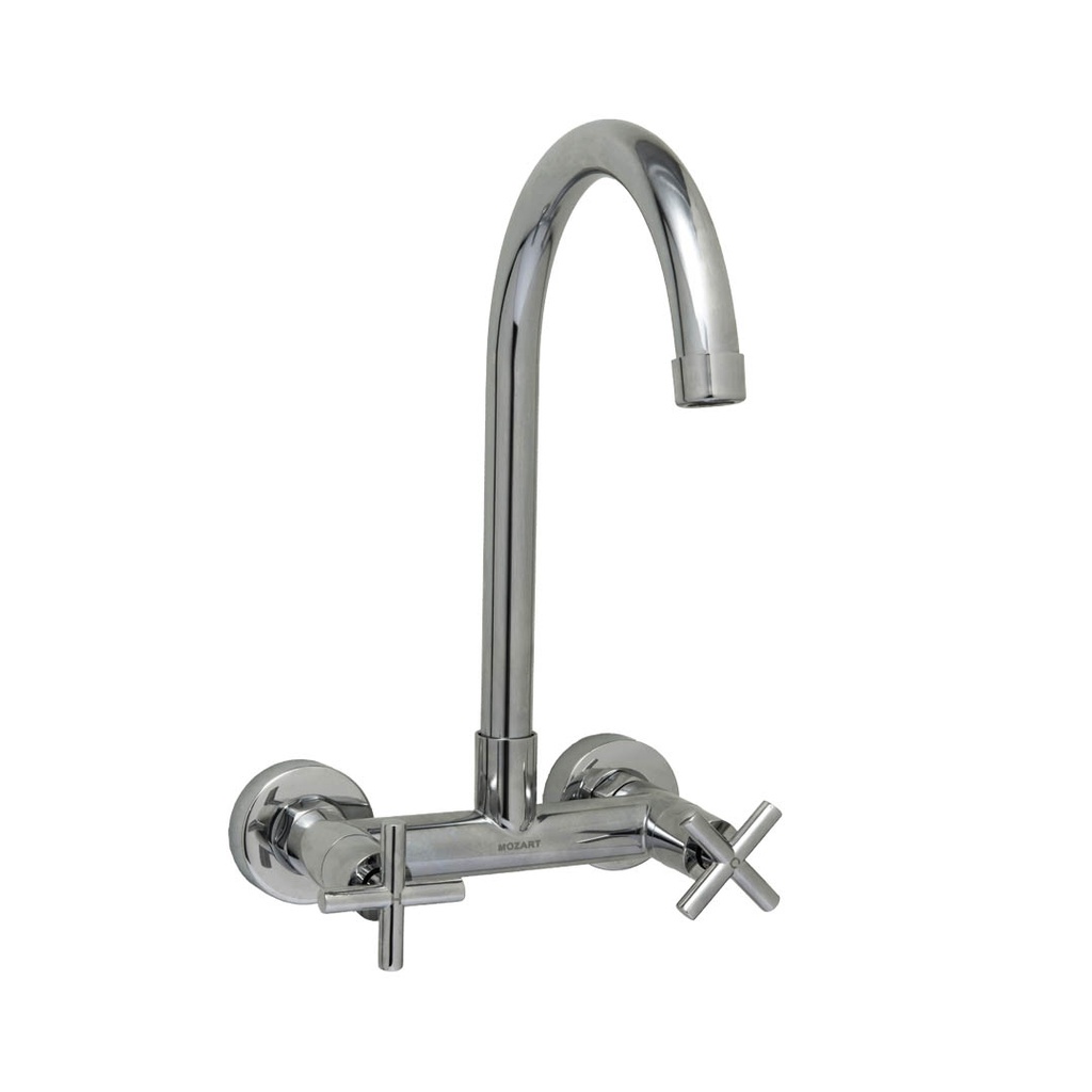 MEZCLADORA PARED TEXAS VOLANTE CRUZ C/DIFUSOR MOVIL CROMADA