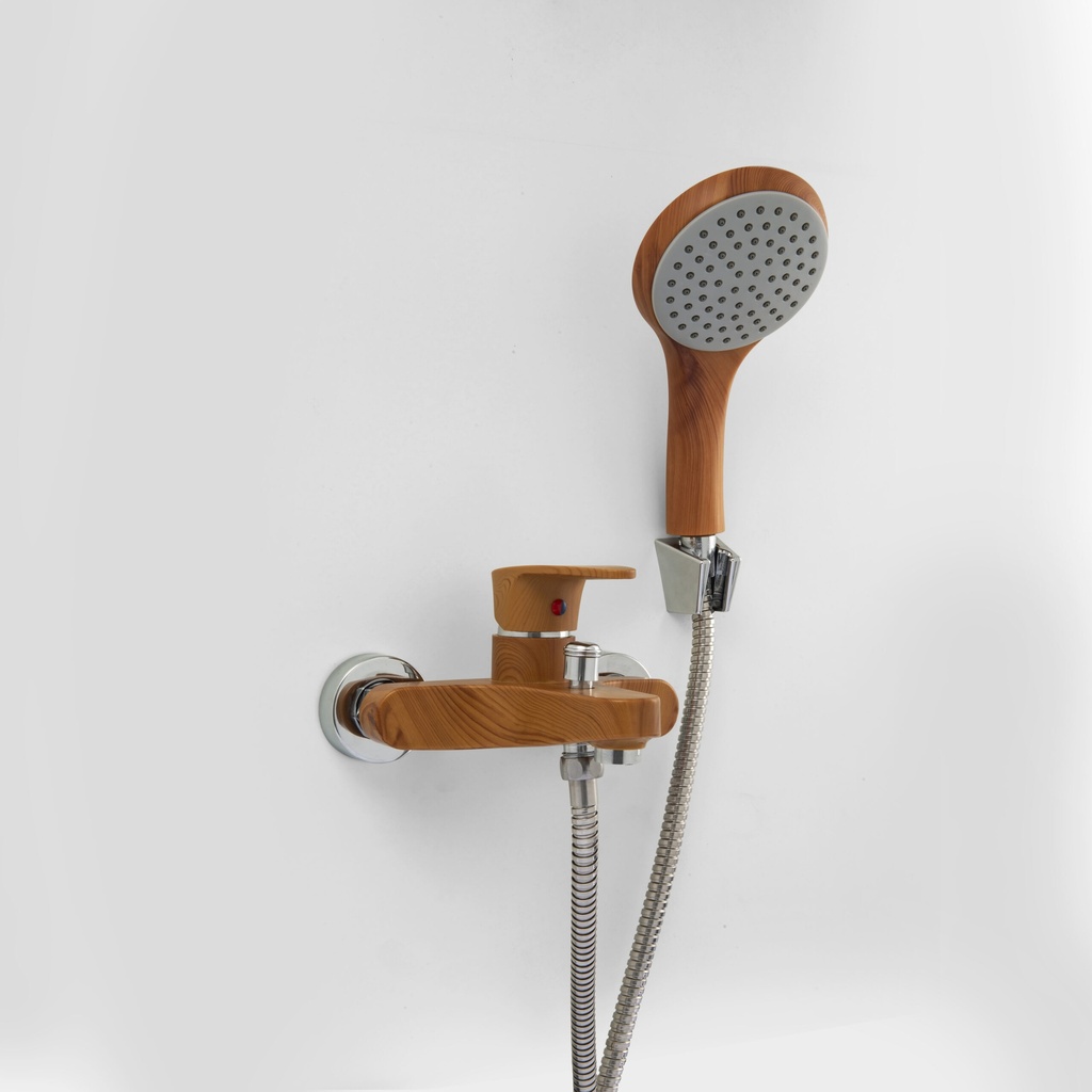 [7171] MONOCOM. DOHA DUCHA ABS MADERA CON TRANSFERENCIA*