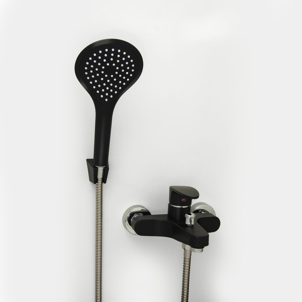 [7169] MONOCOM. DOHA DUCHA ABS NEGRA CON TRANSFERENCIA*