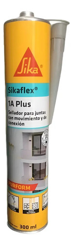 [809936] Sellador poliuretanico Sikaflex-1A Plus 300ml - Gris