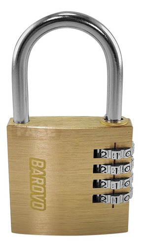 Candado Barovo CUB04C Dorado Numérico