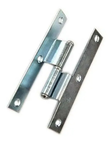 Bisagra Pomela Doble Contacto D/c 140 Mm Zincada Azul Tuyu