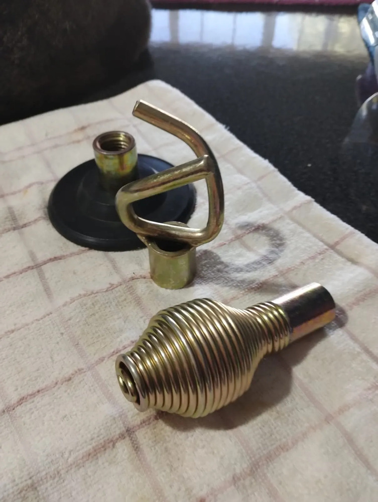 Bocha Aluminio De Empuje Para Caña Fleje Destapa Cañeria Gris Oscuro