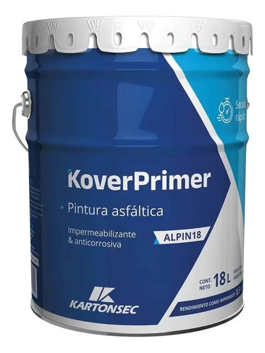 [ALPIN18] Pintura Asfaltica x 18 Lts - KoverPrimer